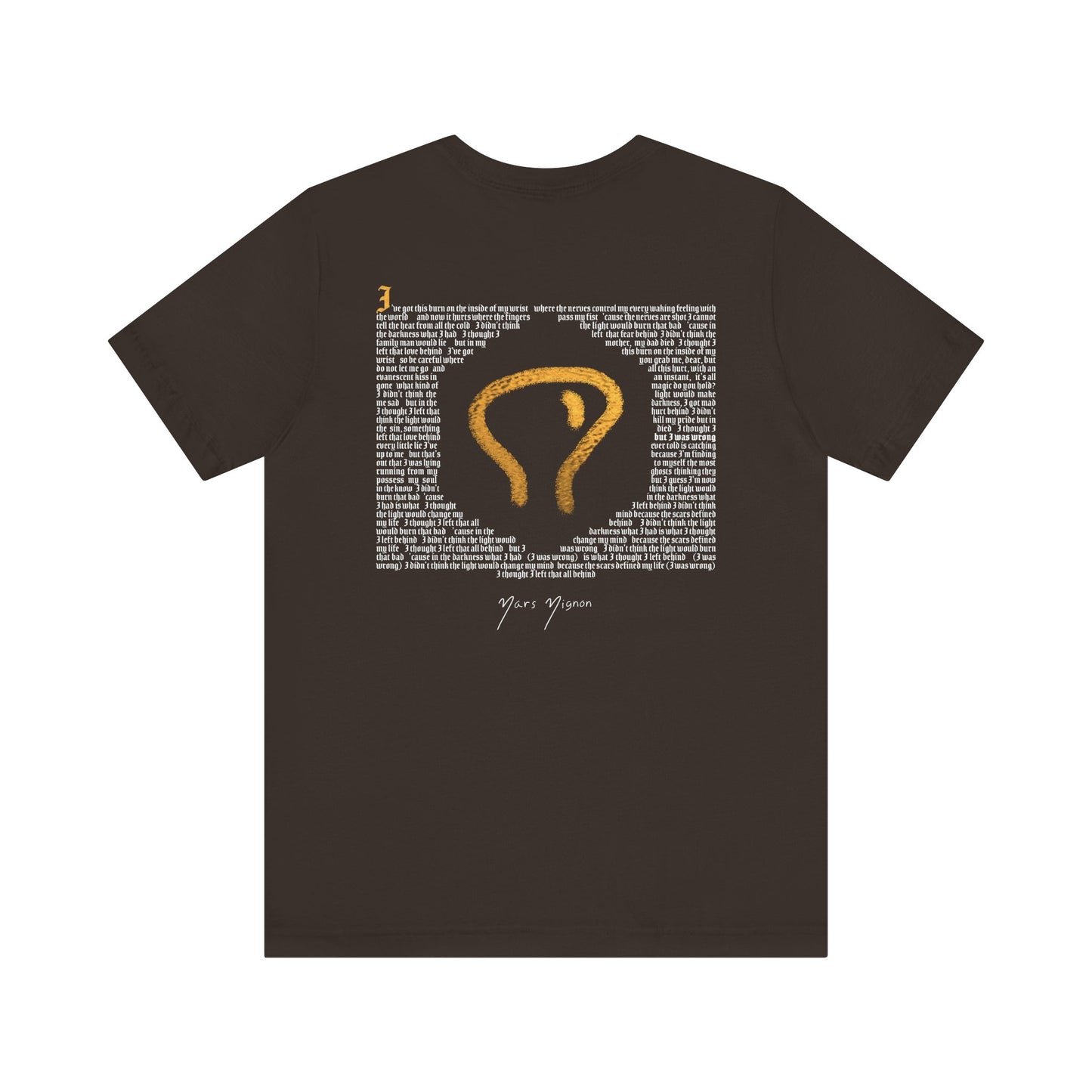Wristburn Lyric Caligram T-Shirt