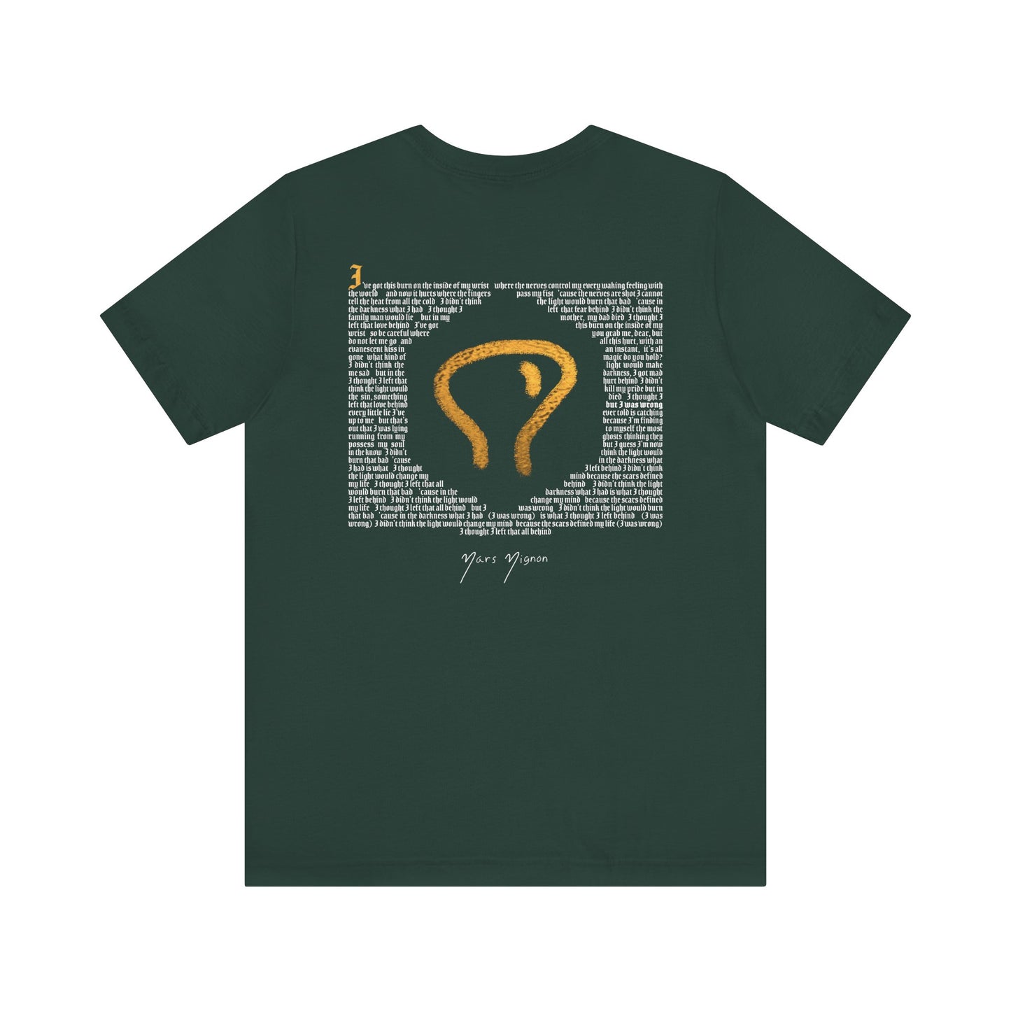 Wristburn Lyric Caligram T-Shirt