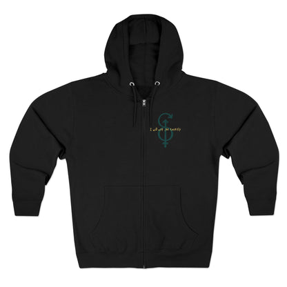 History Of Violence Grecian Graphic Zipper Hoodie